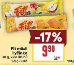 Billa Fit musli tyčinka nabídka