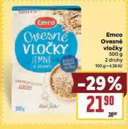 Billa Emco ovesné vločky nabídka