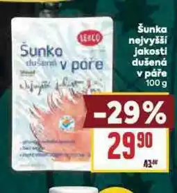 Billa Šunka nejvyšší jakosti dušená v páře nabídka