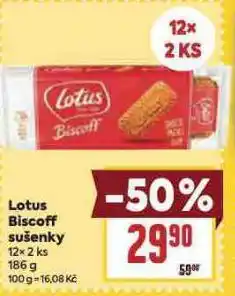 Billa Lotus biscoff sušenky nabídka