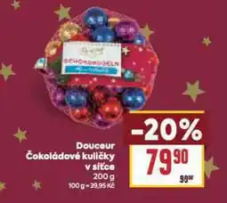 Billa Douceur čokoládové kuličky v síťce nabídka