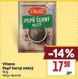 Billa Vitana pepř černý mletý nabídka