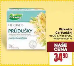 Billa Pickwick čaj funkční nabídka
