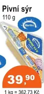 COOP DISKONT Ranko Pivní sýr nabídka