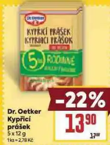 Billa Dr. oetker kypřící prášek nabídka