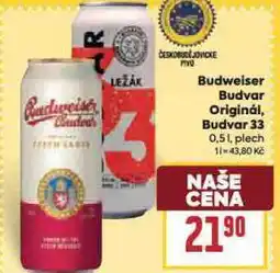 Billa Budweiser budvar 33 nabídka