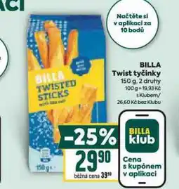 Billa Billa twist tyčinky nabídka