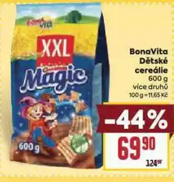 Billa Bonavita dětské cereálie nabídka