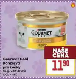 Billa Gourmet gold konzerva pro kočky nabídka