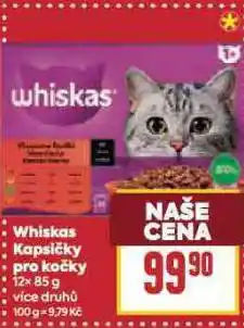 Billa Whiskas kapsičky pro kočky nabídka