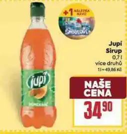 Billa Jupí sirup nabídka