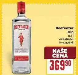 Billa Beefeater gin nabídka