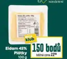 Billa Eidam 45% - plátky nabídka