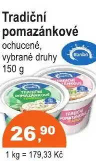 COOP DISKONT Ranko Tradiční pomazánkové nabídka