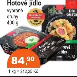 COOP DISKONT Hotové jídlo nabídka