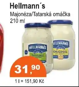 COOP DISKONT Hellmann's Majonéza/Tatarská omáčka nabídka