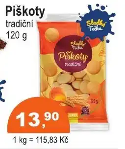 COOP DISKONT Piškoty tradiční nabídka