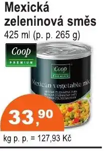 COOP DISKONT Mexická zeleninová směs nabídka