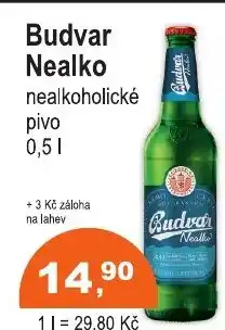 COOP DISKONT Budvar Nealko nealkoholické pivo nabídka