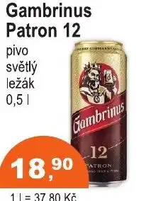 COOP DISKONT Gambrinus Patron 12 nabídka