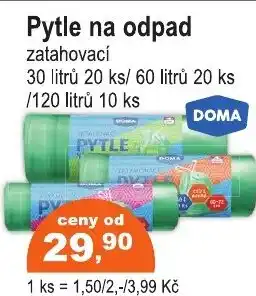 COOP DISKONT DOMA Pytle na odpad nabídka