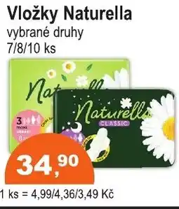 COOP DISKONT Vložky Naturella nabídka