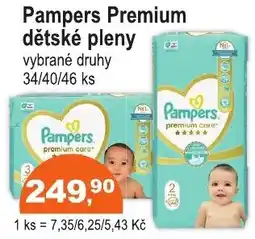 COOP DISKONT Pampers Premium dětské pleny nabídka