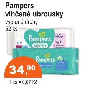 COOP DISKONT Pampers vlhčené ubrousky nabídka