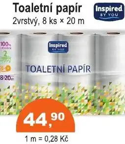 COOP DISKONT Toaletní papír Inspired nabídka