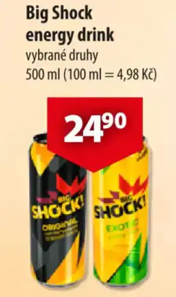 CBA Big Shock energy drink nabídka