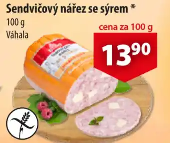 CBA Sendvičový nářez se sýrem nabídka