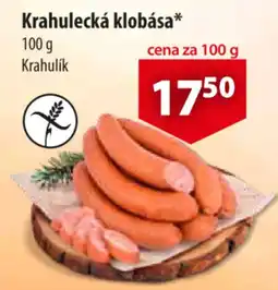CBA Krahulecká klobása nabídka