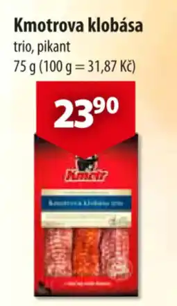 CBA Kmotrova klobása nabídka