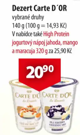 CBA Dezert Carte D'OR nabídka
