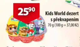 CBA Kids World dezert s překvapením nabídka