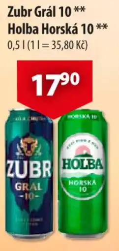 CBA Zubr Grál 10* Holba Horská 10 nabídka