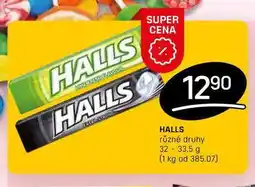 Flop HALLS různé druhy 32-33,5 g nabídka