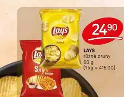 Flop LAYS různé druhy 60 g nabídka