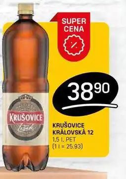 Flop KRUŠOVICE KRÁLOVSKÁ 12 1,5l, PET nabídka