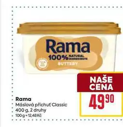 Billa Rama Máslová příchuť Classic 400 g nabídka