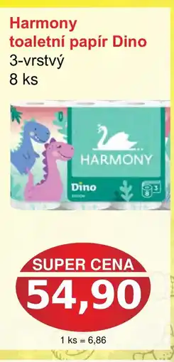 PLUS JIP HARMONY toaletní papír Dino nabídka