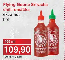 PLUS JIP Flying Goose Sriracha chilli omáčka nabídka