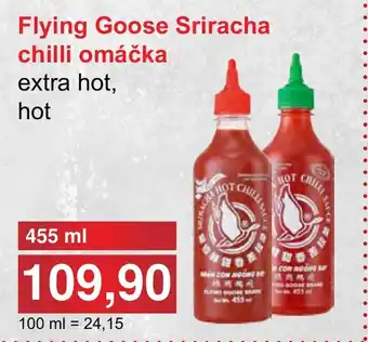 PLUS JIP Flying Goose Sriracha chilli omáčka nabídka
