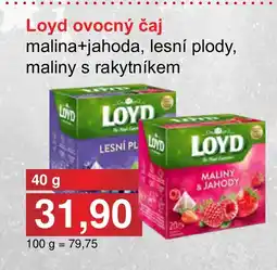 PLUS JIP Loyd ovocný čaj nabídka