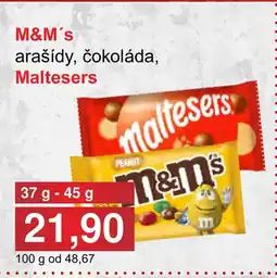 PLUS JIP M&M's, Maltesers nabídka