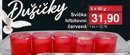PLUS JIP Svíčka hřbitovní červená nabídka