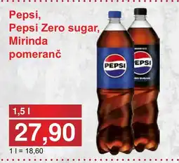 PLUS JIP Pepsi, Pepsi Zero sugar, Mirinda pomeranč nabídka