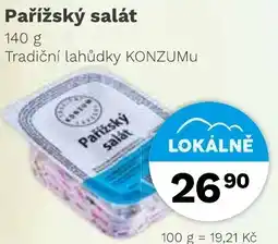 Konzum Pařížský salát nabídka