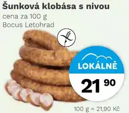 Konzum Šunková klobása s nivou nabídka