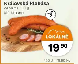 Konzum Královská klobása nabídka